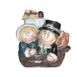 Eddie Walker Thanksgiving Pilgrim Figurine Decor